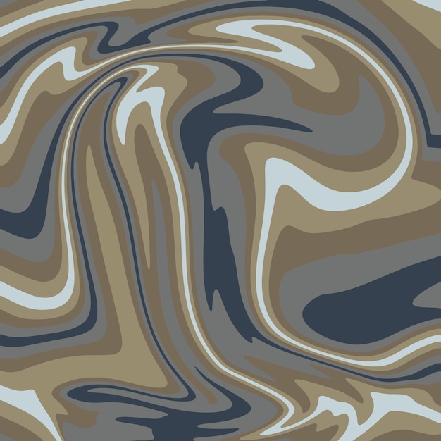 Vector vector illustration abstract wavy background in greymustard tones