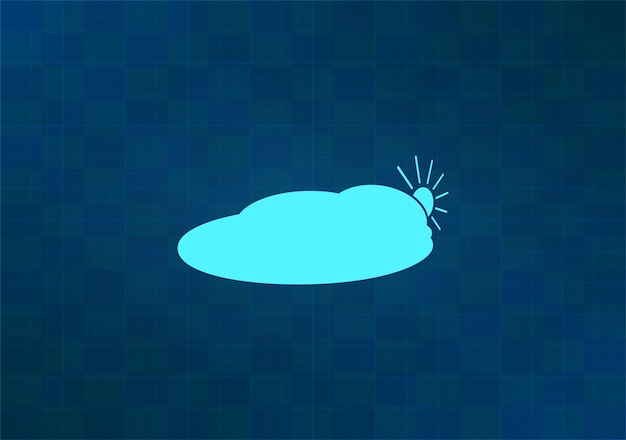 Vector vector illustration on blue background