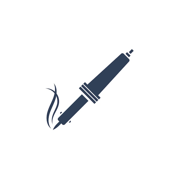 Vector vector illustration of soldering iron logo template