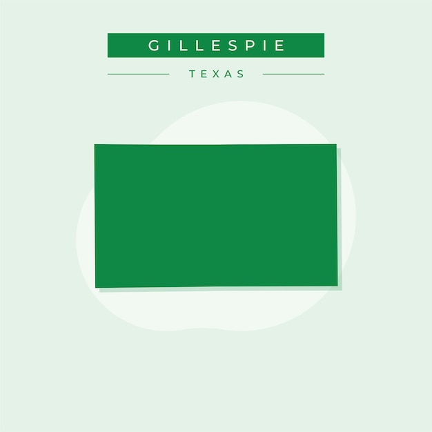 Vector vector illustration vector of gillespie map texas