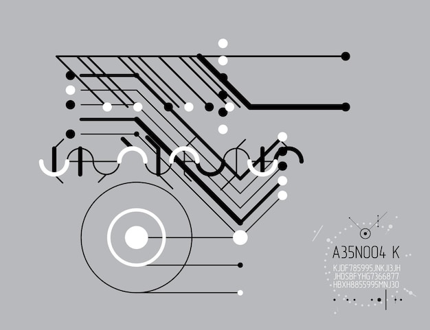 Vector vector industrial and engineering background, future technical plan. abstract blueprint of mechanism, graphic illustration.