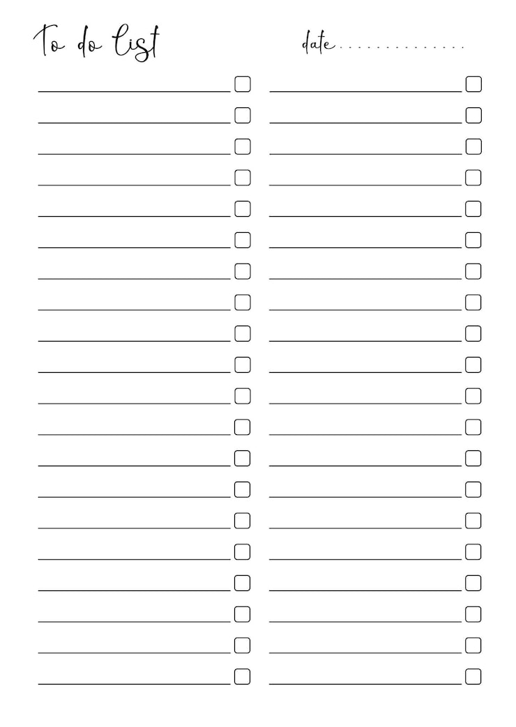 Vector vector to do list for every day note pad page