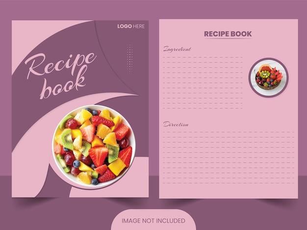 Vector vector recipe book design