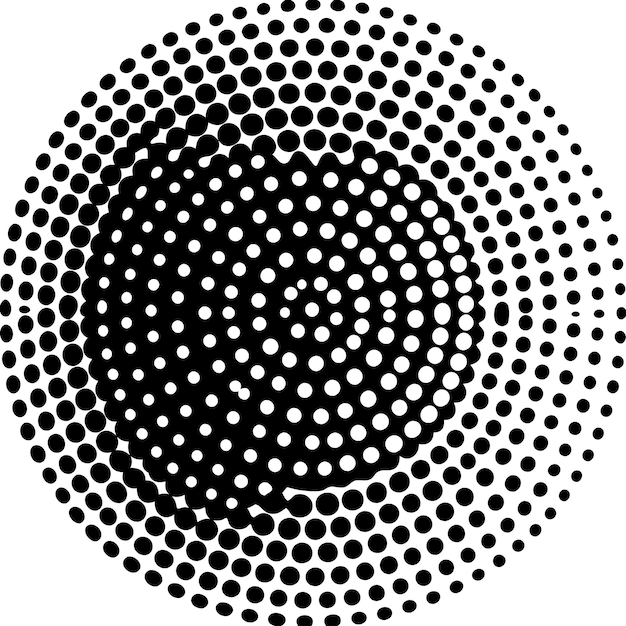 Vector vector retro style dot work halftone background