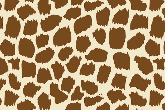 Vector vector seamless pattern with giraffe skin texture.