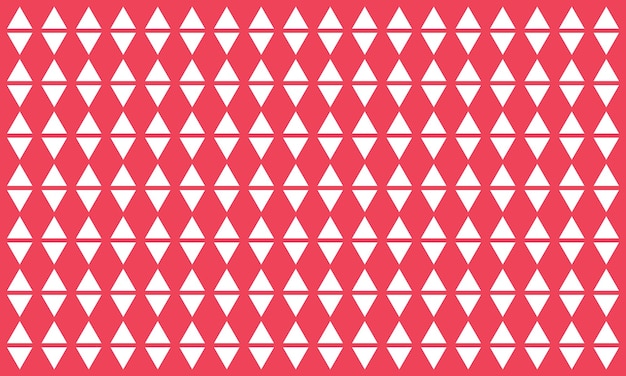 Vector vector seamless white triangle pattern in red background for wallpaper wrapping paper packging