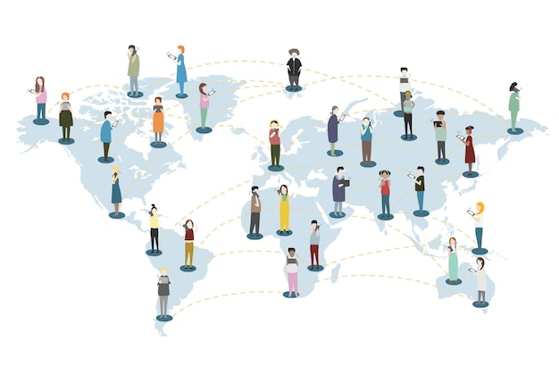 Vector vector set of illustrated people