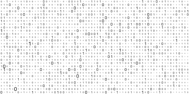 Vector vector streaming binary code background matrix background with numbers 10 coding or hacking concept vector illustration