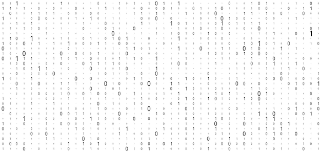 Vector vector streaming binary code background matrix background with numbers 10 coding or hacking concept