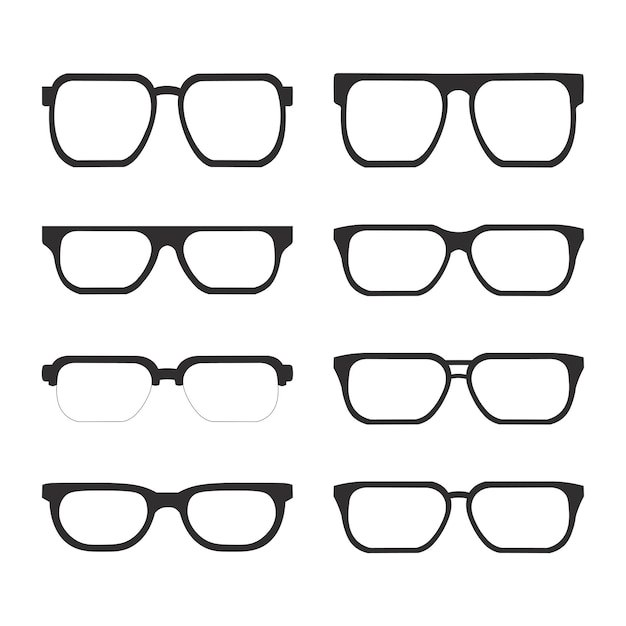 Vector vector sunglasses set