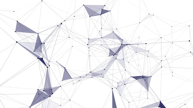 Vector vector technology background plexus effect abstract polygonal background with connecting dots and lines connection technology background