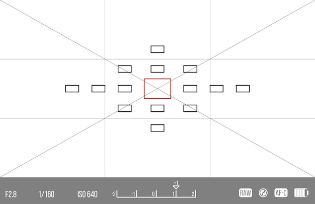 Vector vector template for your design. camera viewfinder. focusing screen of the camera. viewfinder camera recording.