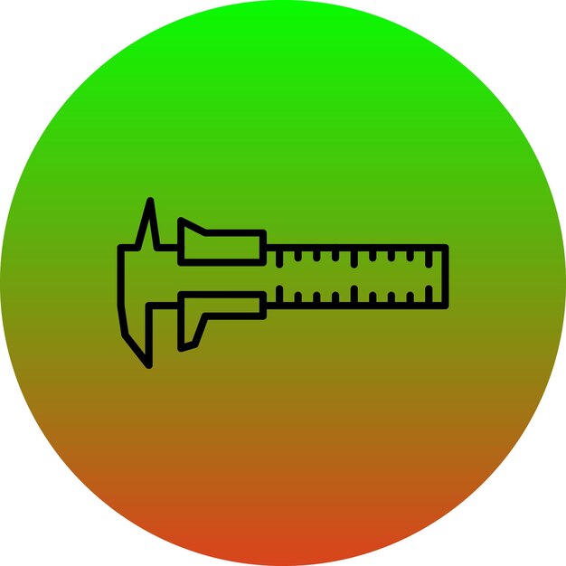 Vector vernier caliper icon