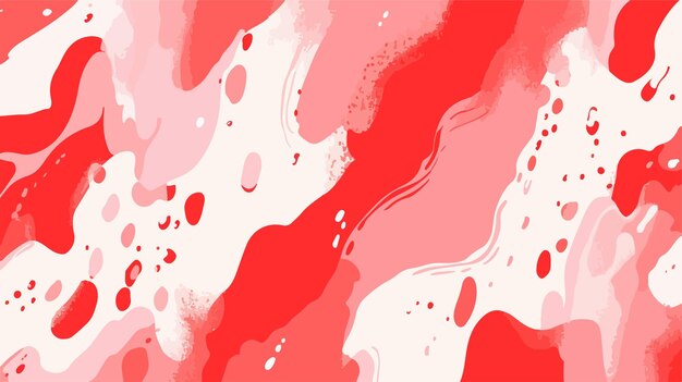 Vector vibrant modern vector inky wallpaper with abstract blobs and seamless pattern