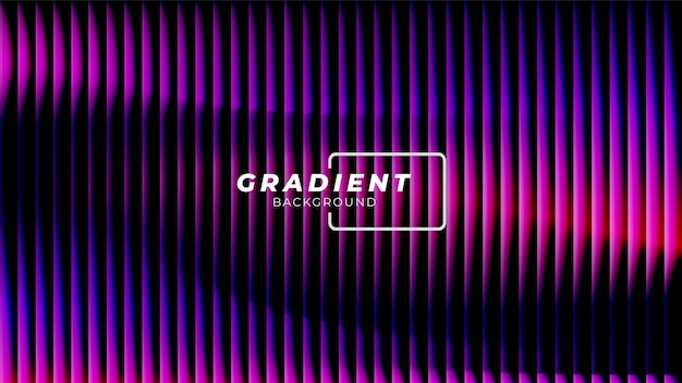 Vector vibrant wavy gradient lines abstract background