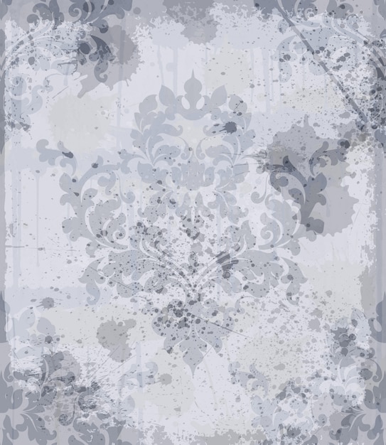 Vector vintage baroque pattern background