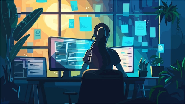 Vector virtual window frame in digital world modern techno aesthetic