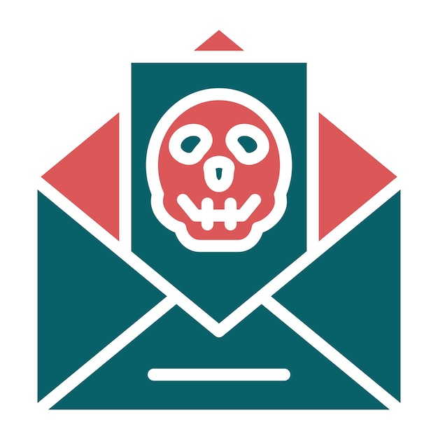 Vector virus email icon style