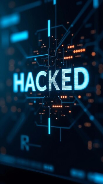 Vector virus particles floating on dark background