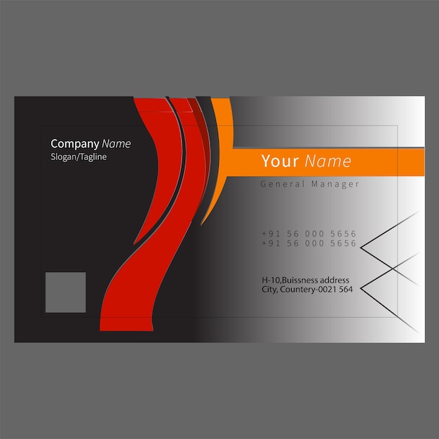 Vector visiting card vector design template for print
