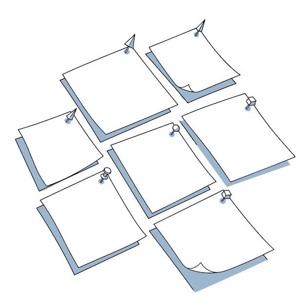 Vector visual representation of information organization and data management strategies