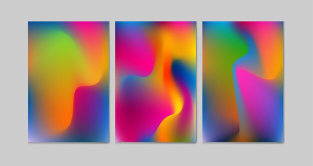 Vector a vivid gradient mesh background featuring a full spectrum of rainbow colors ideal for use in wall