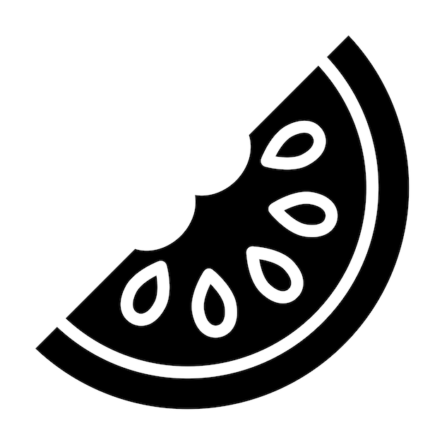 Vector watermelon icon style
