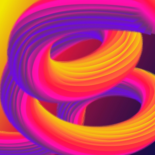 Vector wave color with colorful design