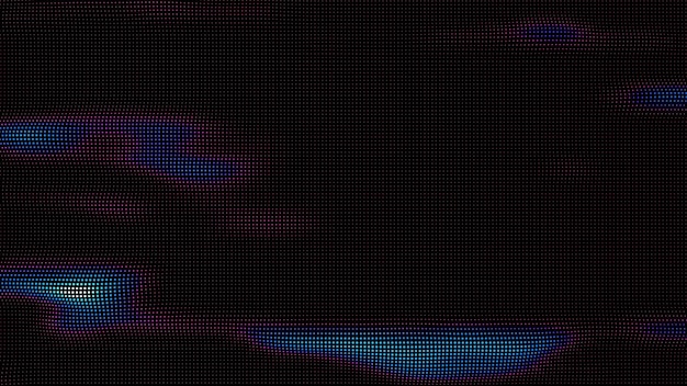 Vector waves of colorful points digital data splash of point array futuristic smooth glitch ui element