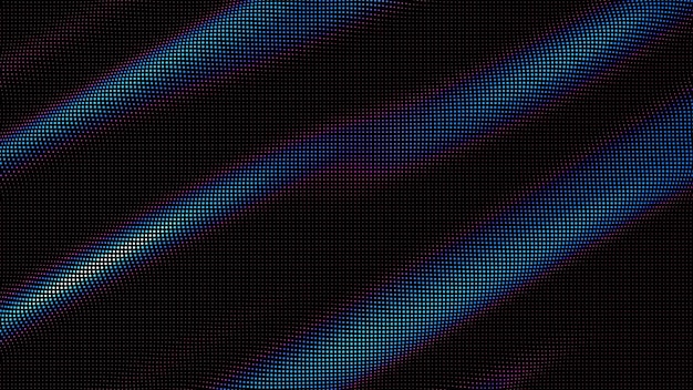 Vector waves of colorful points digital data splash of point array futuristic smooth glitch ui element
