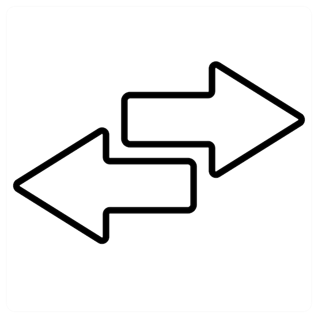 Vector way icon concept