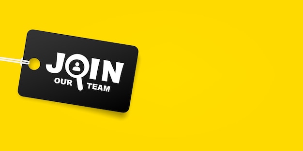 Vector we are hiring concept illustration