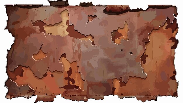 Vector weathered metal surface with rust distress and grunge texture for design projects