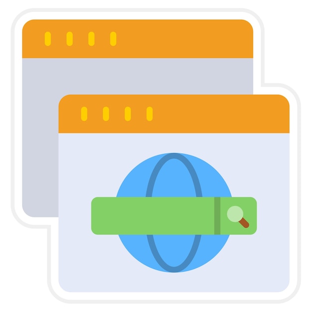 Vector web browser icon