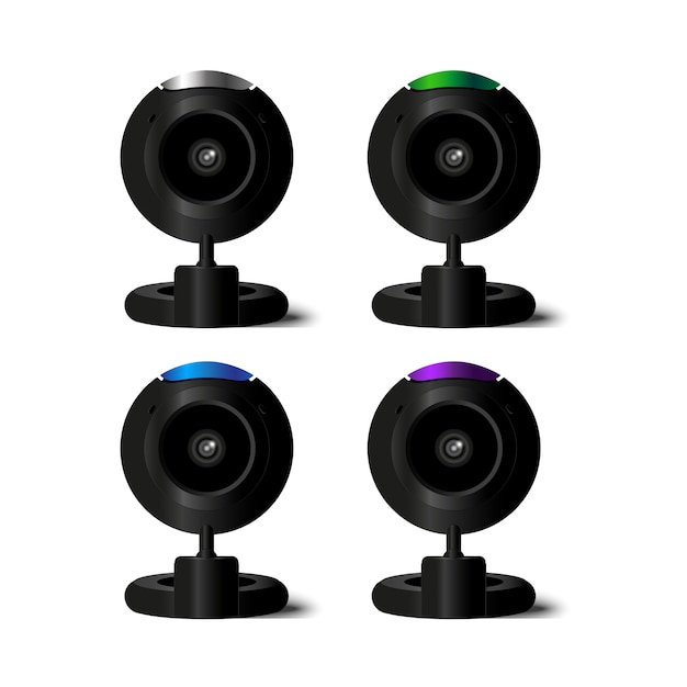 Vector web camera: 4 colors
