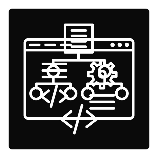 Vector web development icon