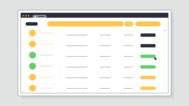 Vector web interface concept webpage design ui and ux elements for mobile application and program digital