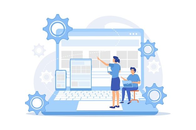 Vector web optimization responsive web design responsive website development good ux for all screens