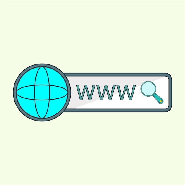 Vector web search icon icon related to design elements suitable for web site app user interfaceselement printable etc flat icon style simple vector design editable