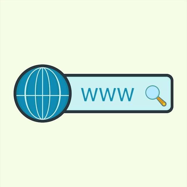 Vector web search icon icon related to design elements suitable for web site app user interfaceselement printable etc flat icon style simple vector design editable