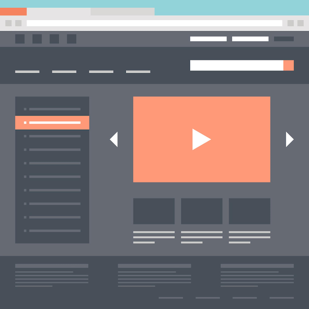 Vector web template flat vector illustration concept