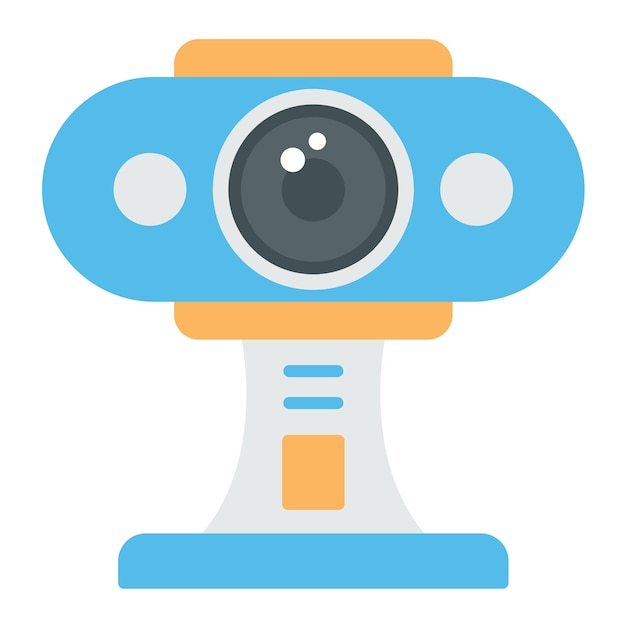 Vector webcam flat illustration