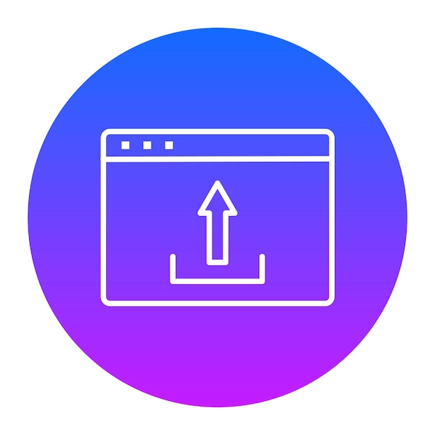 Vector webpage upload vector illustration