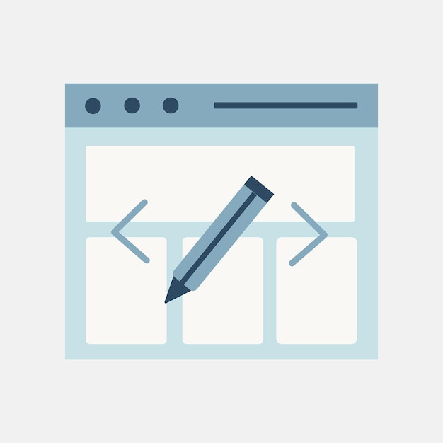 Vector website design product category icon