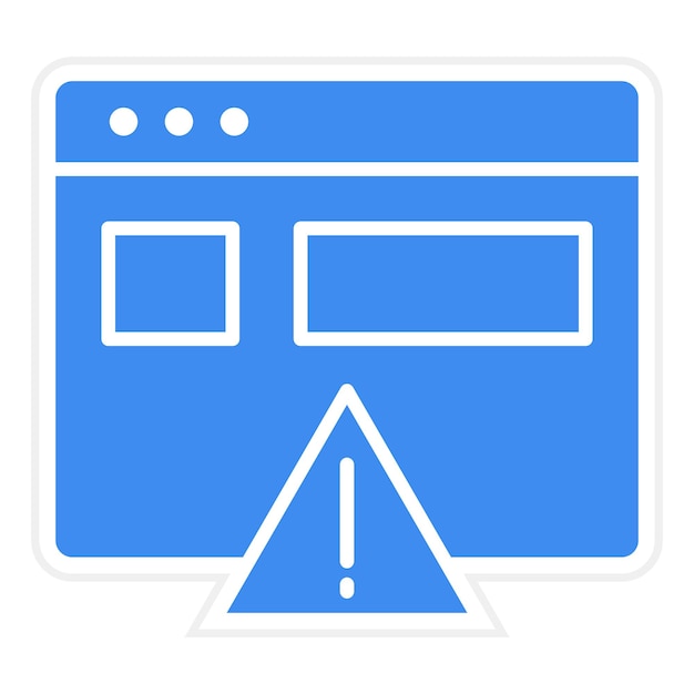 Vector website error icon vector image can be used for coding and development