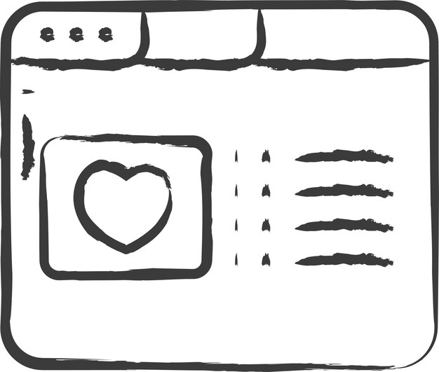 Vector website hand drawn vector illustration