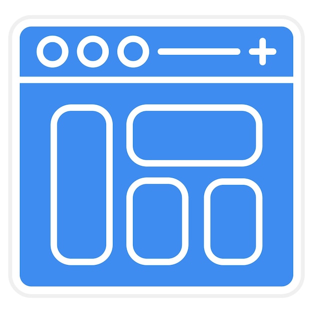 Vector website layout icon vector image can be used for computer programming