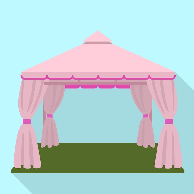 Vector wedding tent icon flat illustration of wedding tent vector icon for web design