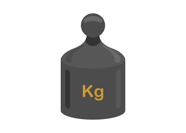 Vector weights block simple flat illustration