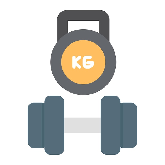 Vector weights set flat illustration